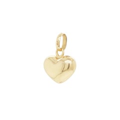 Links of London 18 Carat Yellow Gold Puffed Heart Charm Pendant