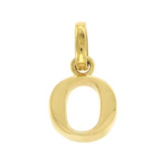 Links of London 18 Karat Gold "O" Letter Pendant Charm