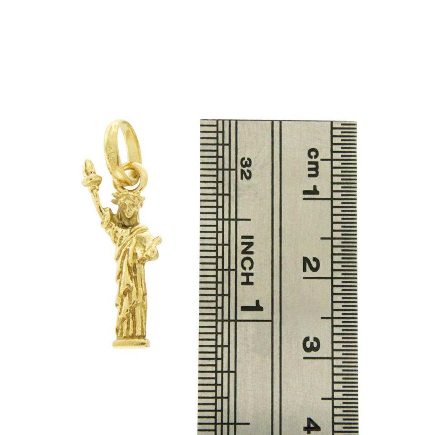 Links Of London 18 Karat Yellow Gold Statue Liberty Pendant Charm For Sale At 1stdibs