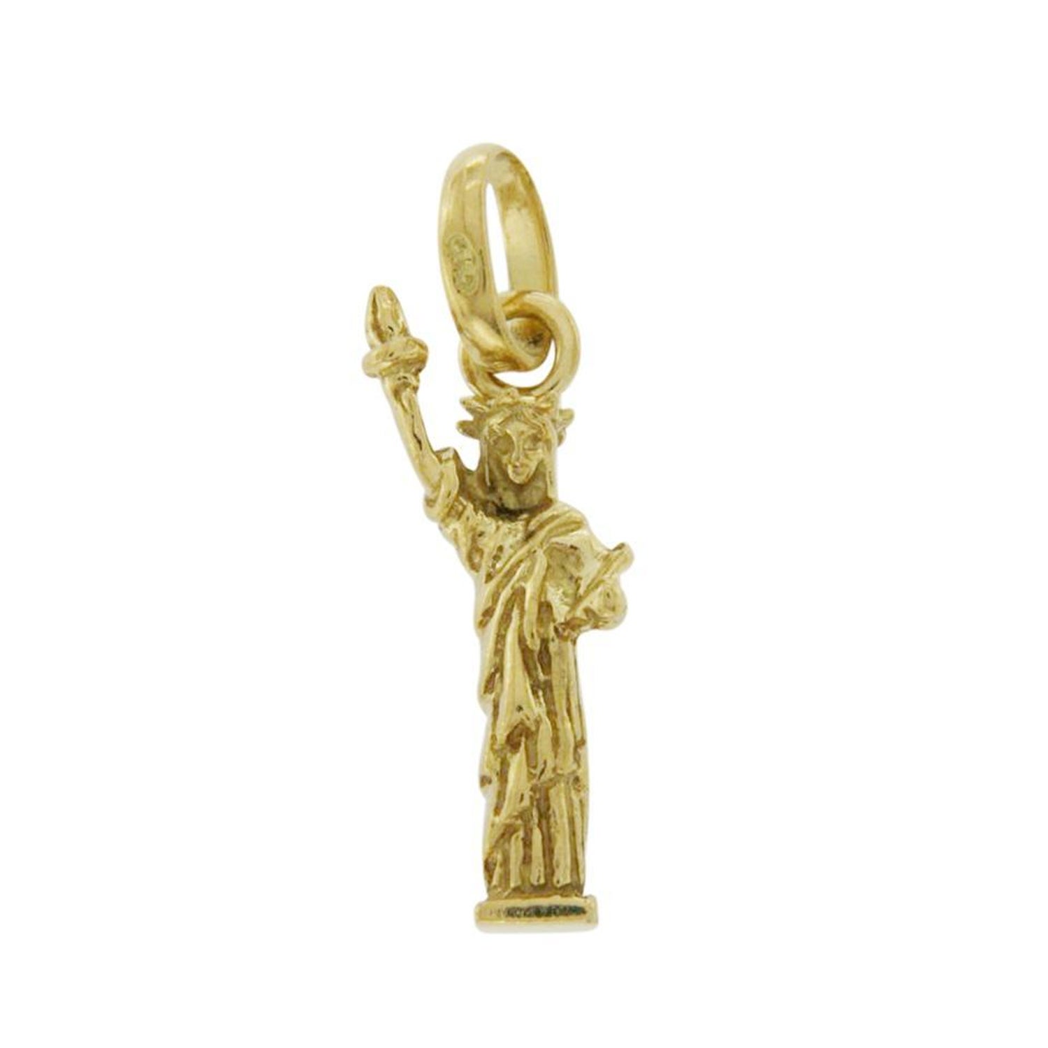 Links Of London 18 Karat Yellow Gold Statue Liberty Pendant Charm For Sale At 1stdibs