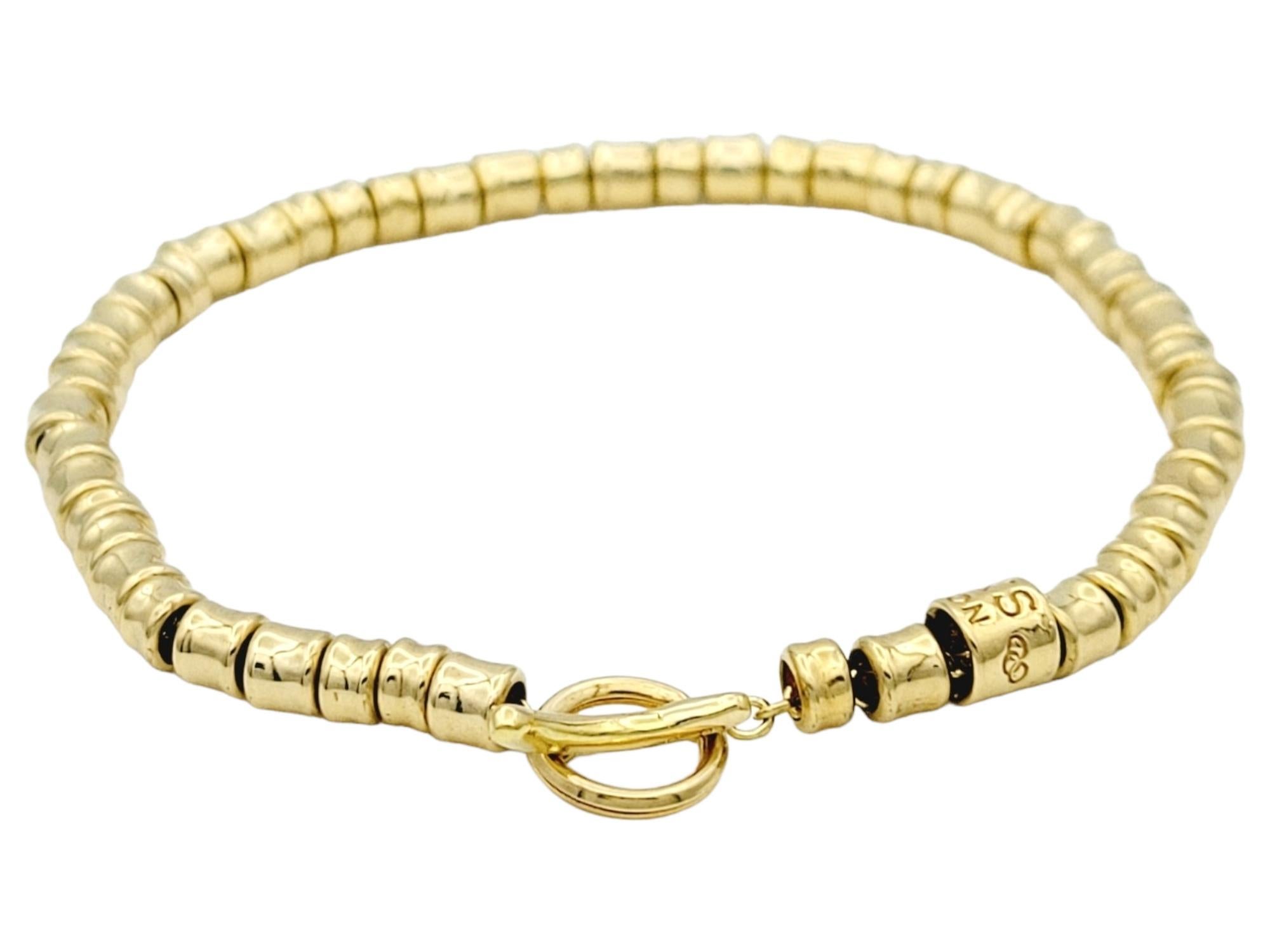 Contemporain Links of London Bracelet de perles tubes Allsorts en or jaune poli 18 carats  en vente