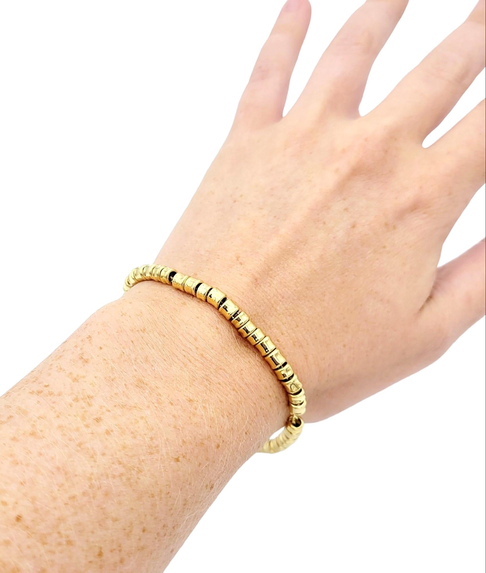 Links of London Bracelet de perles tubes Allsorts en or jaune poli 18 carats  en vente 2
