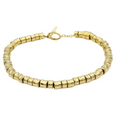 Links of London Allsorts Tube Bead Bracelet in Polished 18 Karat Yellow Gold 