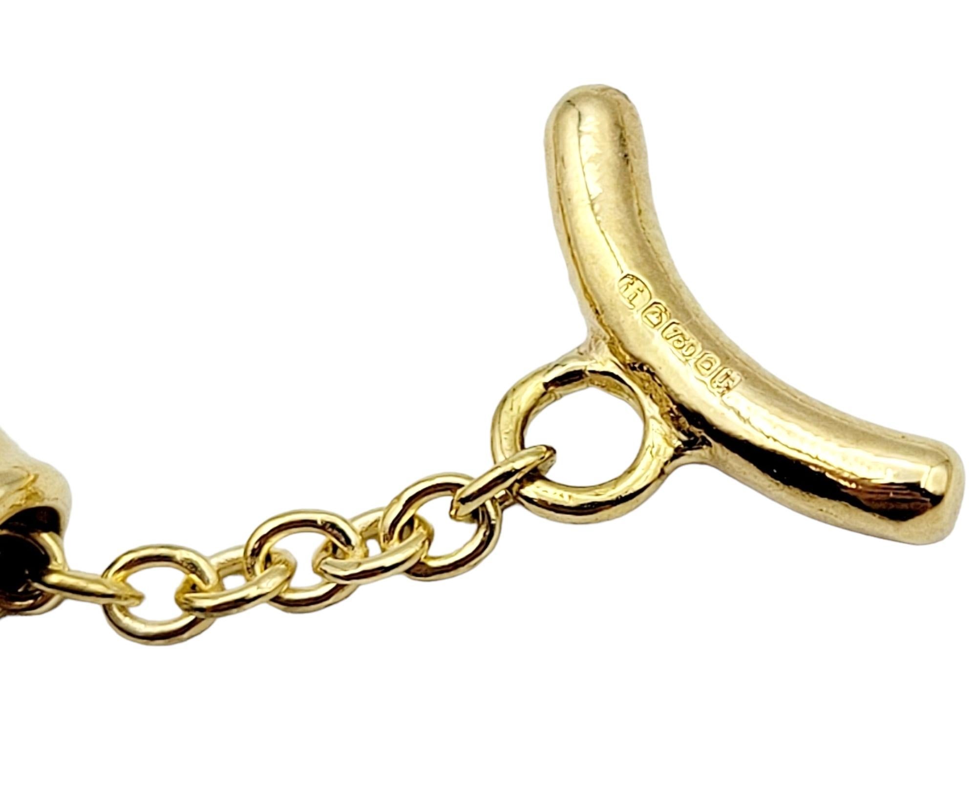 Links of London Allsorts Röhrenperlenkette aus poliertem 18 Karat Gelbgold Damen