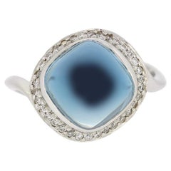 Links Of London Blue Topaz and Diamond Ring