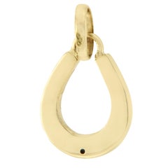 Links of London Gold 18 Karat and Diamond Horseshoe Charm