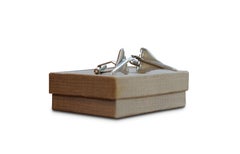 Links of London Pair of Solid Silver Cuff Links Modelled on the Iconic Concorde