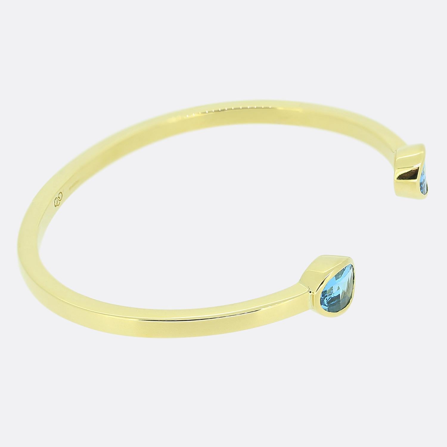 Links of London Topas Torque-Armreif (Ovalschliff) im Angebot