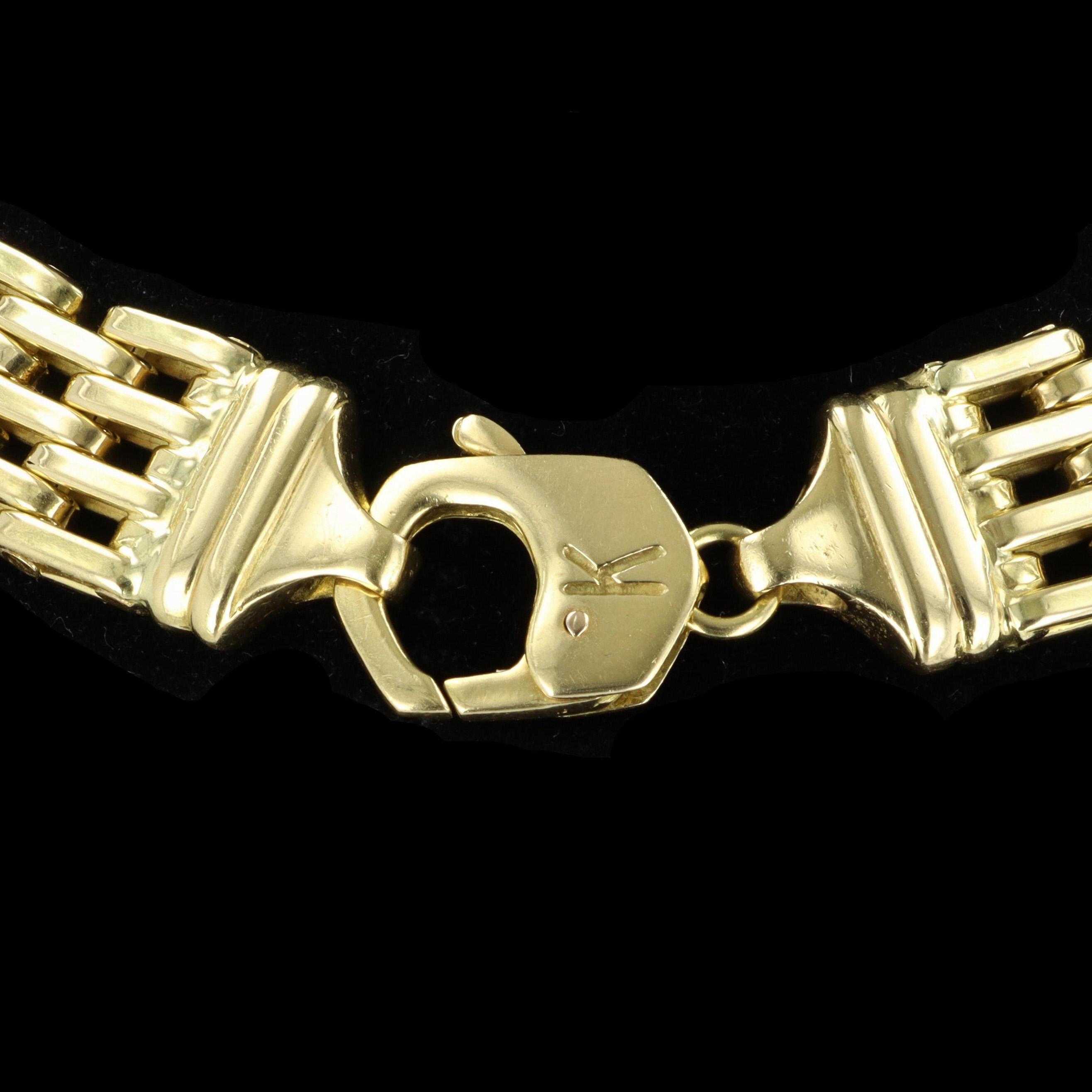 Links of Luxury Geflochtene Gold Estate Halskette im Angebot 1