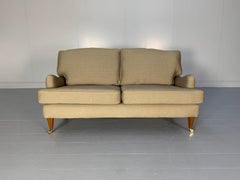 Linley 2.5-Seat Howard-Design Sofa - In Woven Gold Fabric