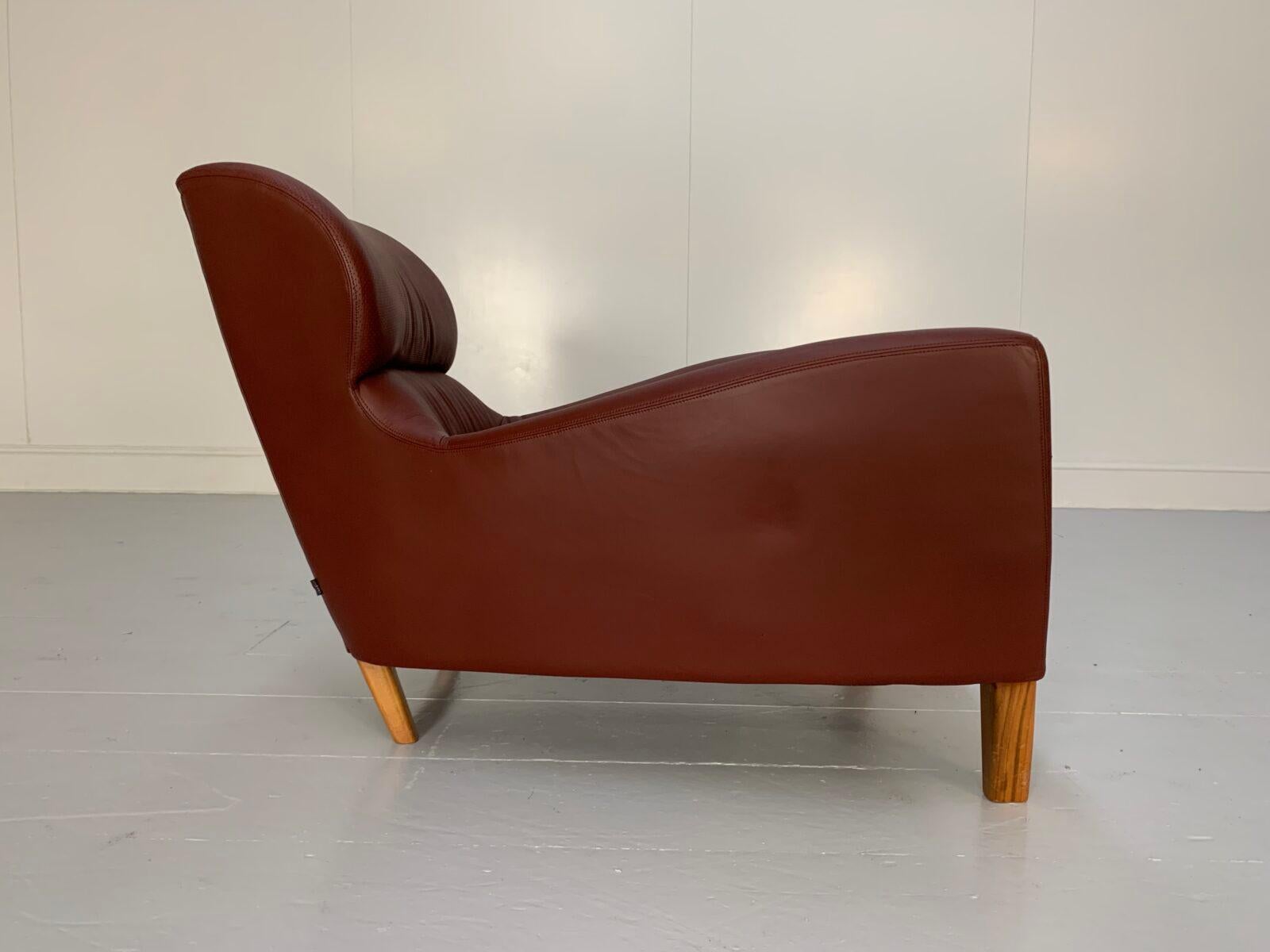 Linley „Aston“ Sessel - In Ochsenblutleder im Angebot 5