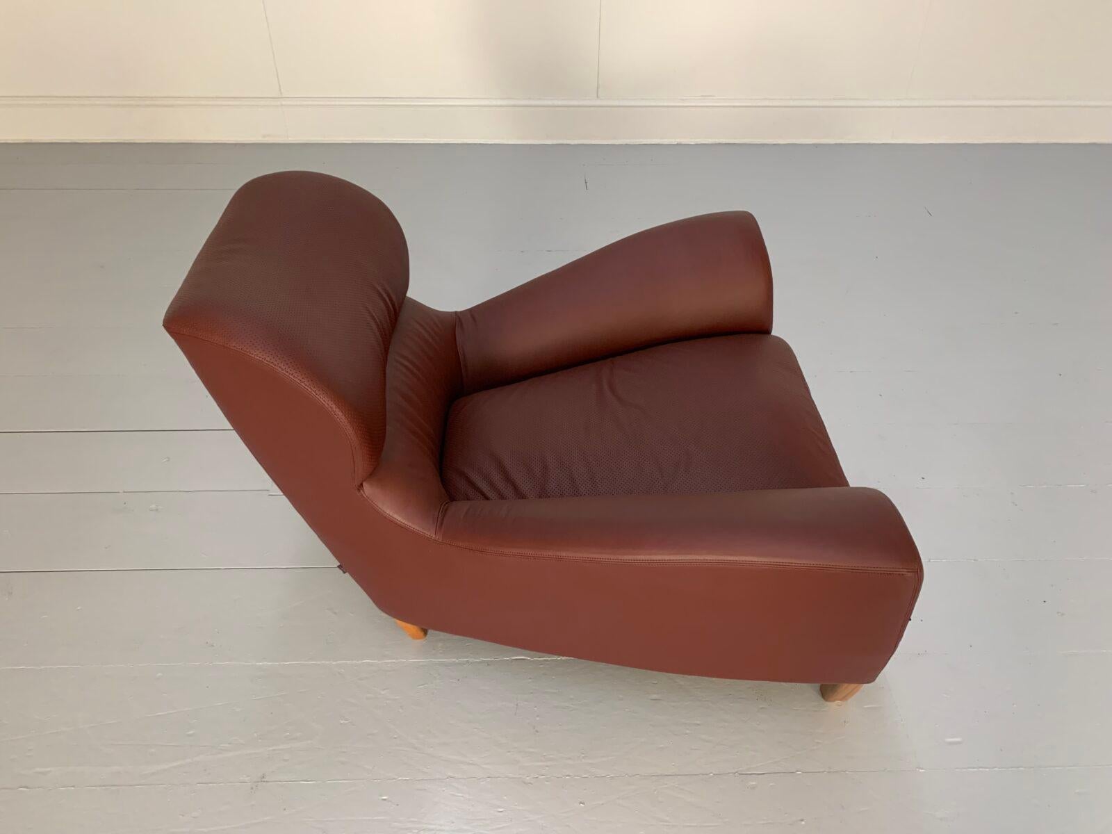 Linley „Aston“ Sessel - In Ochsenblutleder im Angebot 6