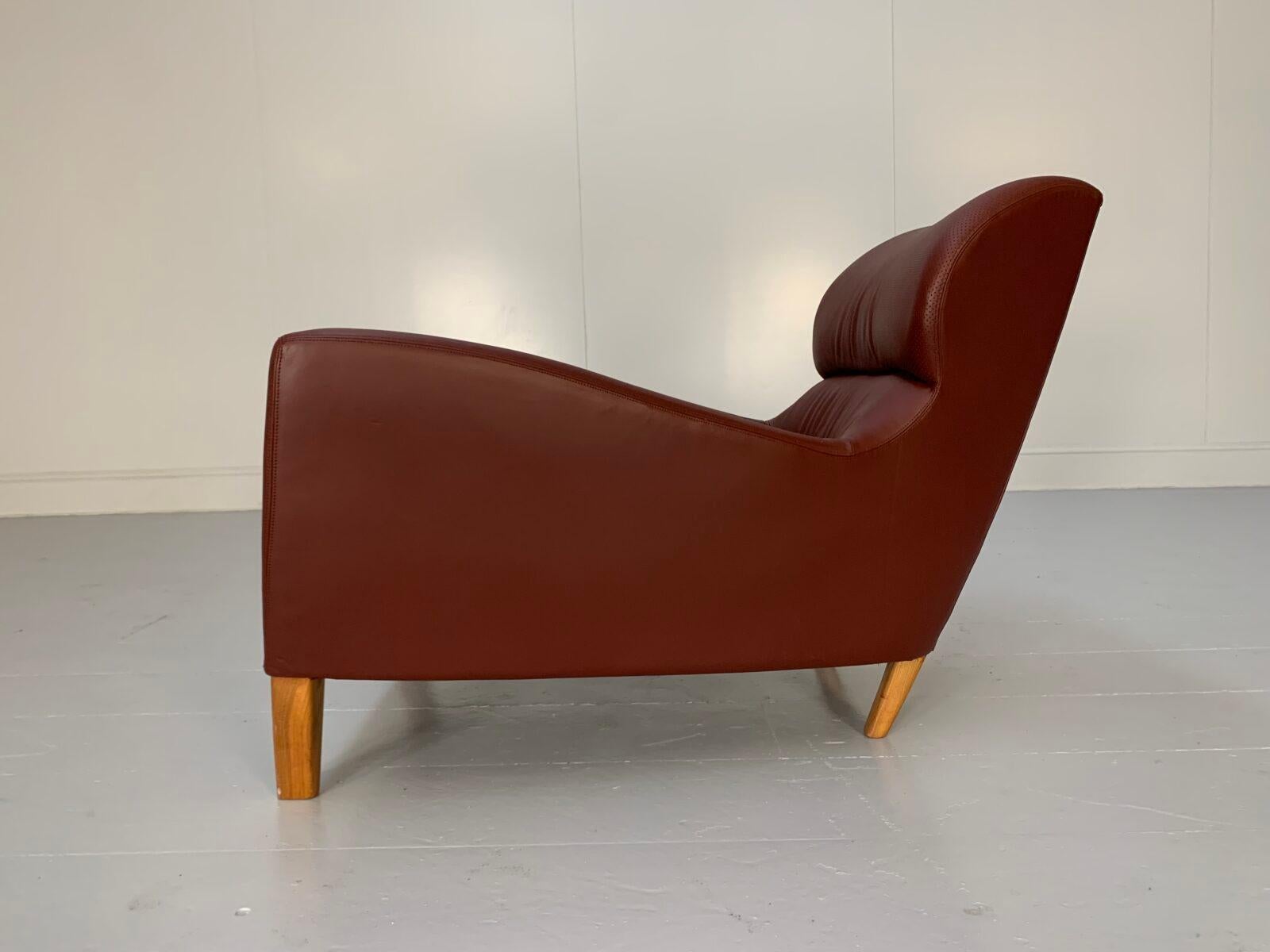 Linley „Aston“ Sessel - In Ochsenblutleder im Angebot 1