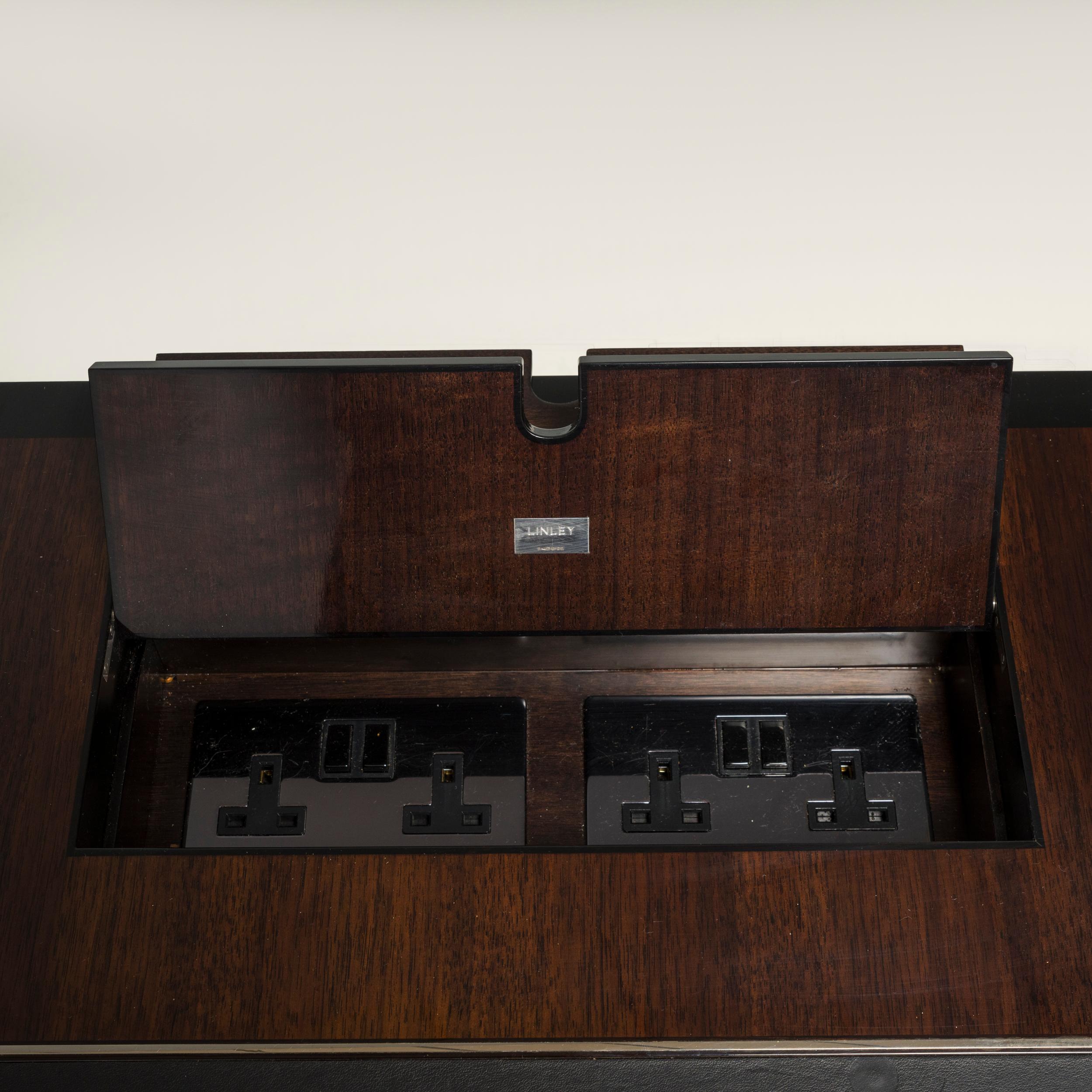 Linley Brown Wooden Executive Writing Desk 2