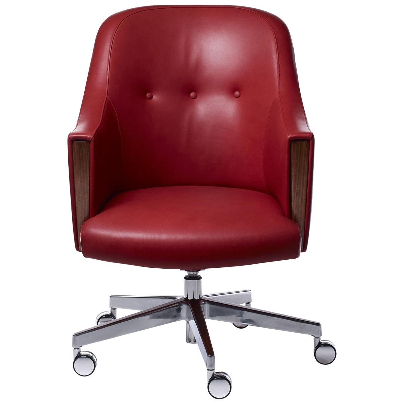 Linley Riviera Buttoned Desk Chair For Sale
