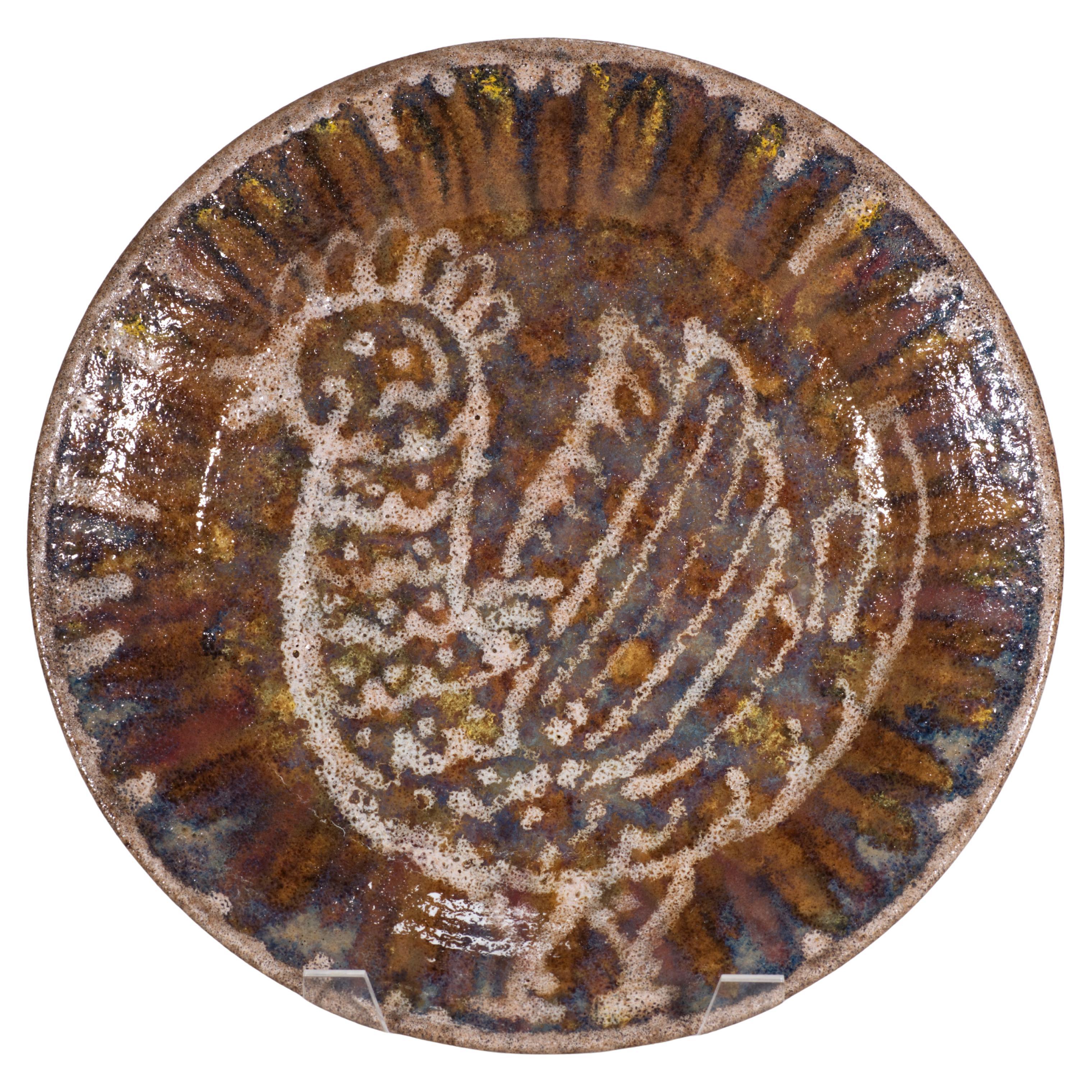 Grand bol décoratif Linn Phelan, Early American Studio Pottery