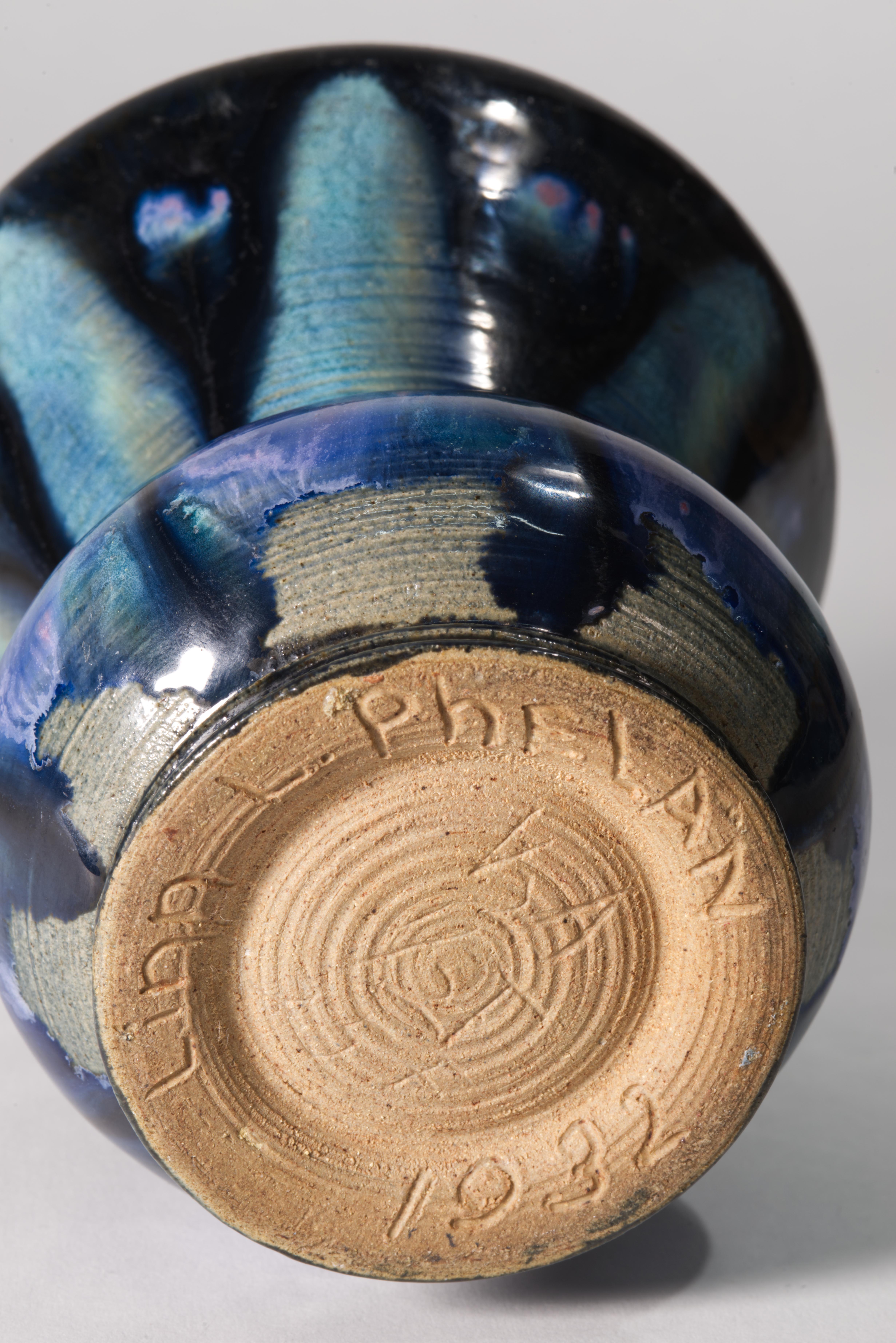 Americano Vaso Linn Phelan, Studio Pottery americano 1932 in vendita