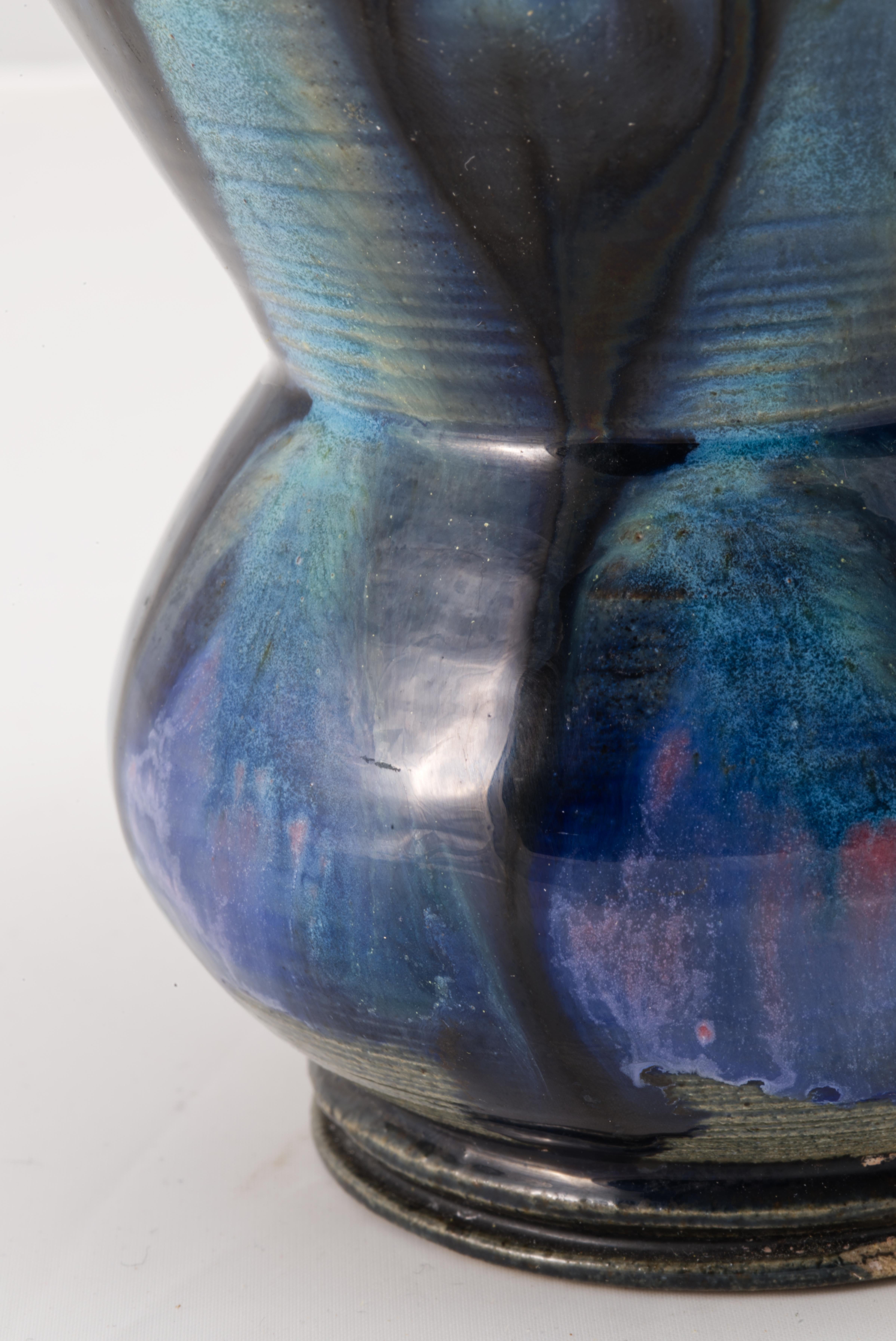 Metà XX secolo Vaso Linn Phelan, Studio Pottery americano 1932 in vendita