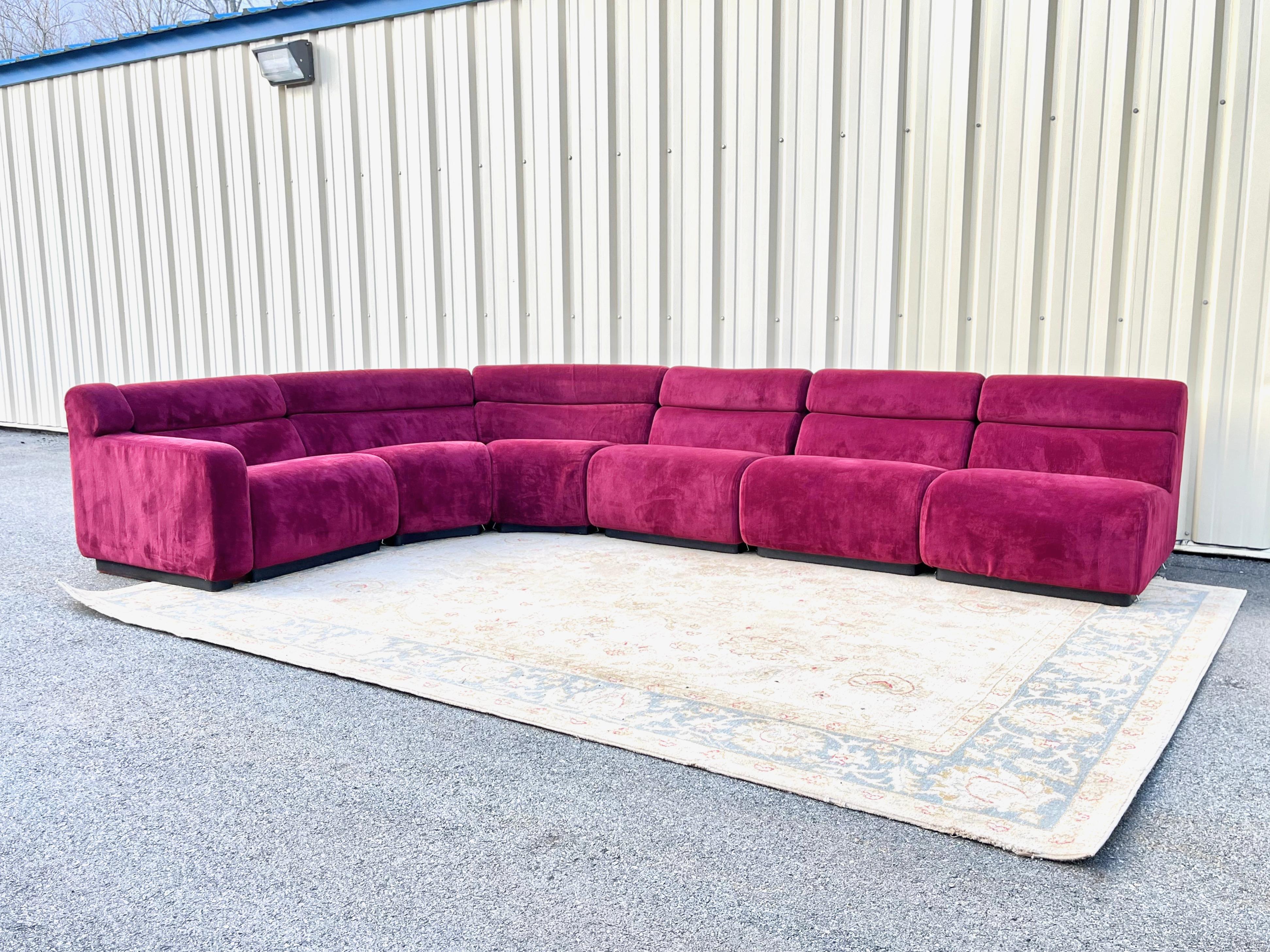 Late 20th Century Linn Series Modular Sofa by August Inc. For Sale