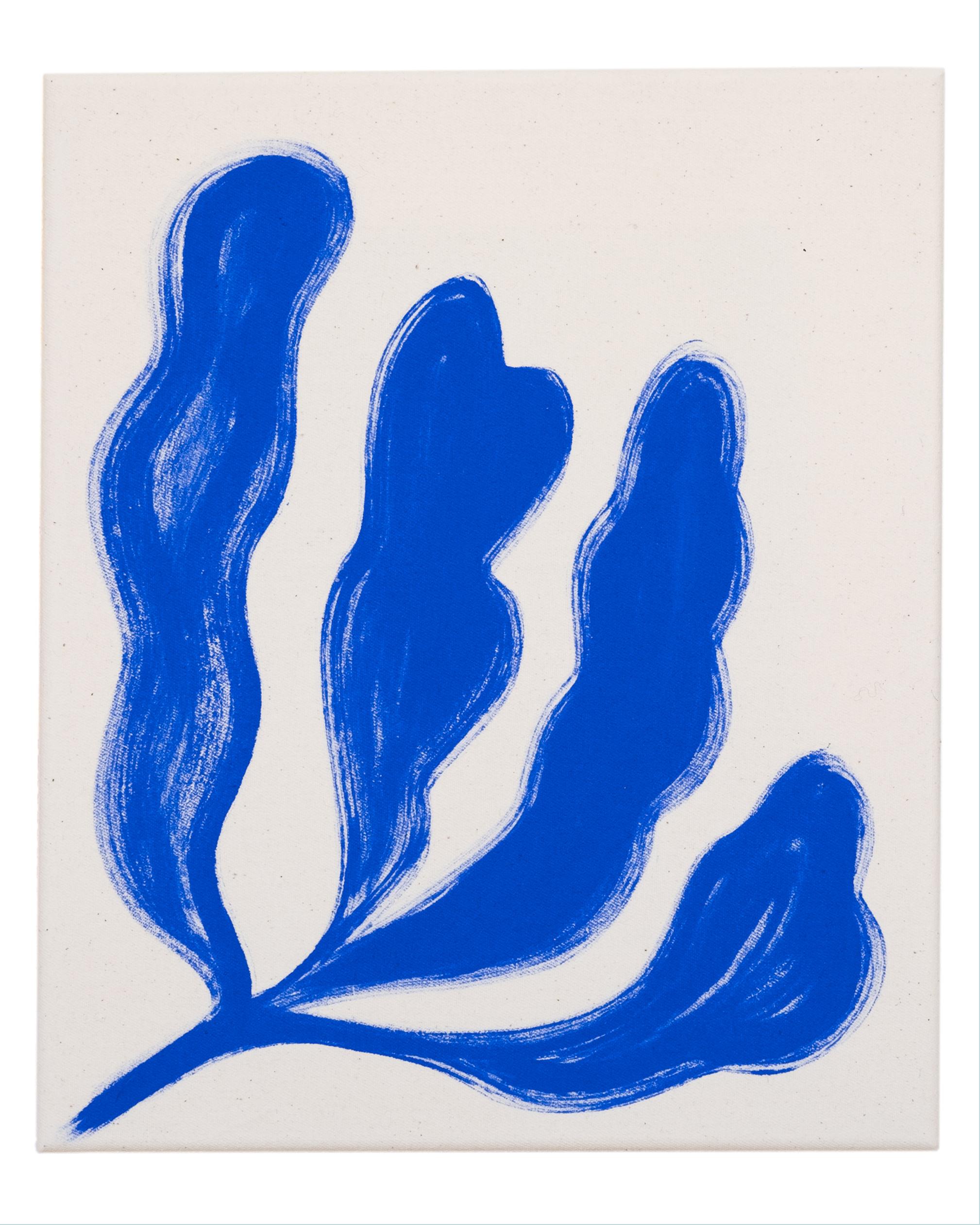 "FLOR I", Lienzo de algodón expuesto, Floral abstracto, Botánico, Gestual