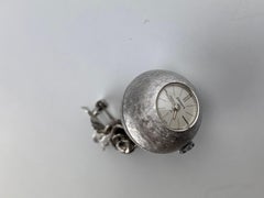Linnartz 18 Karat White Gold Broach Pendant Watch
