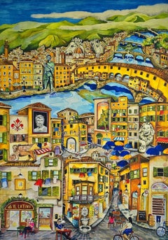 Florence (Cityscape, James Rizzi, Fun, Vibrant, Italian, Tuscany, ~36% OFF)
