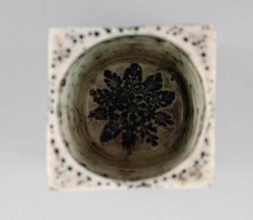 Linnea Rut Bryk, Finnland, Seltenes, einzigartiges Gefäß aus glasiertem Steingut (Skandinavische Moderne) im Angebot