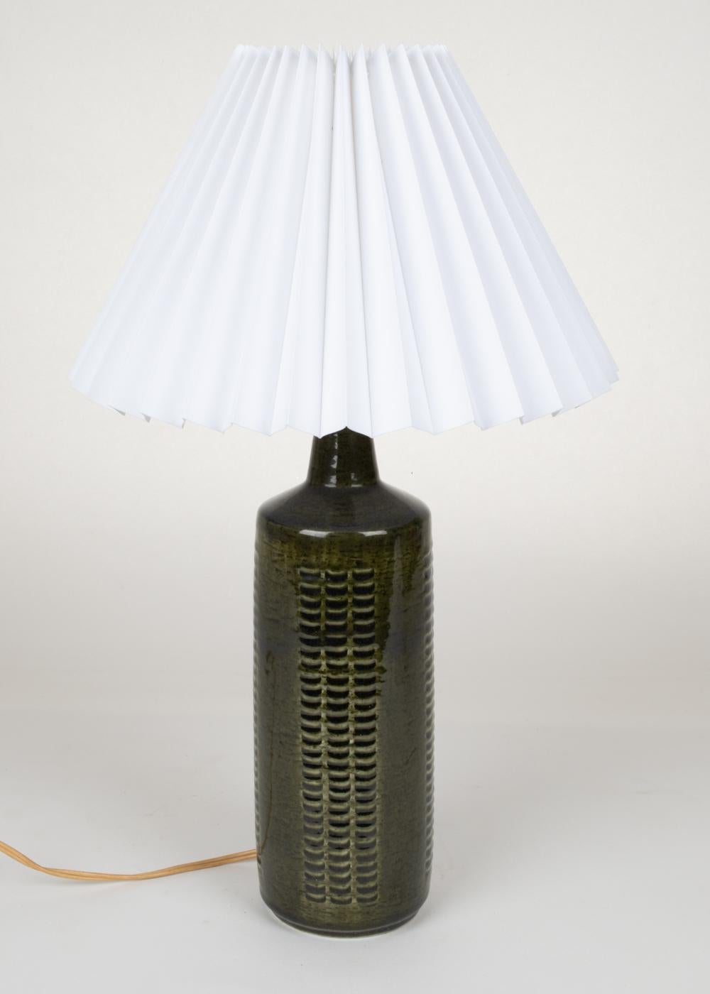 Glazed Linnemann-Schmidt for Palshus Model Dl-27 Danish Ceramic Table Lamp