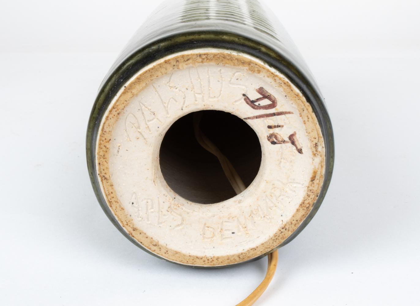 Late 20th Century Linnemann-Schmidt for Palshus Model Dl-27 Danish Ceramic Table Lamp