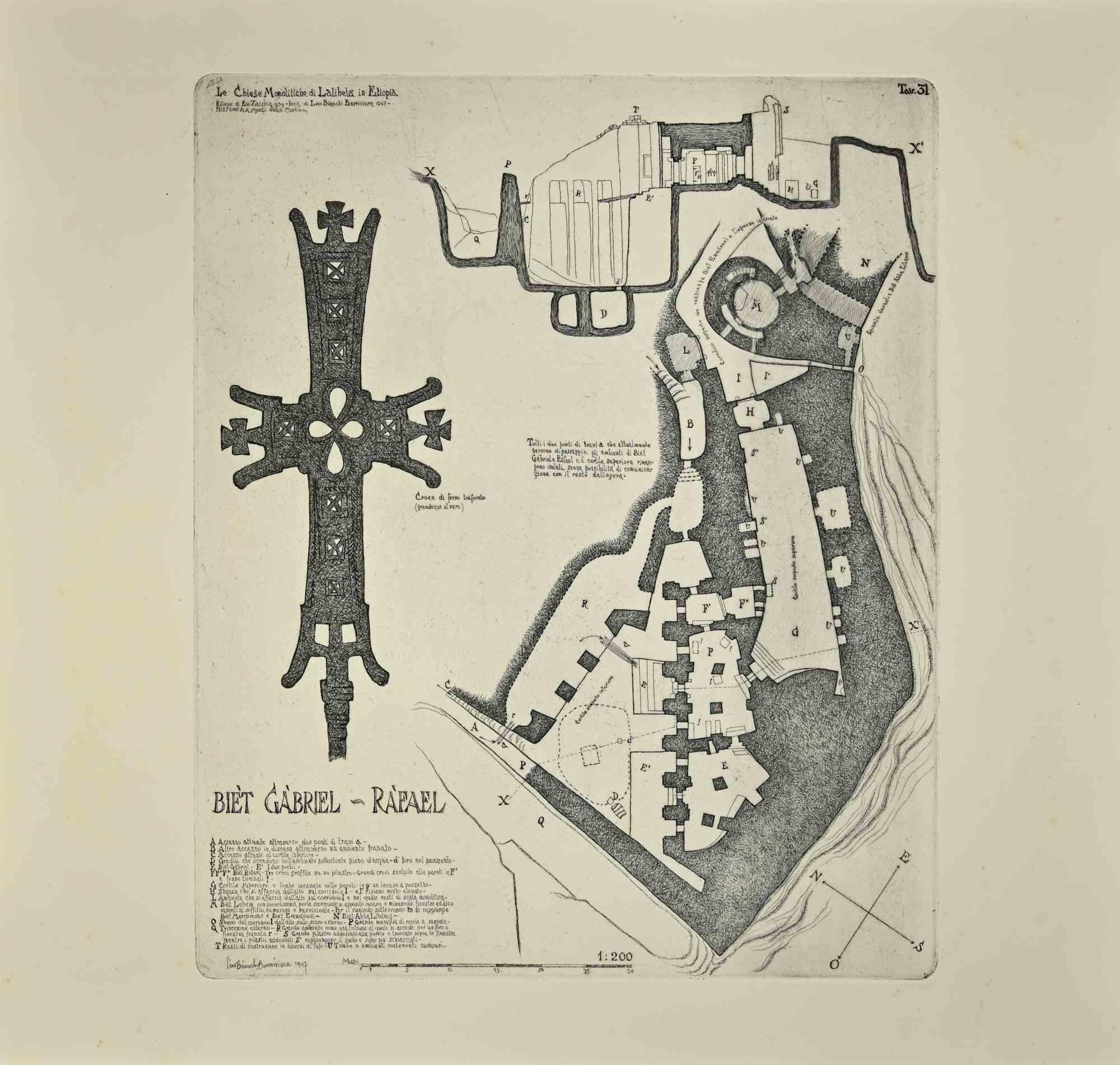 Biet Gabriel - Rafael - Etching by Lino Bianchi Barriviera - 1930s