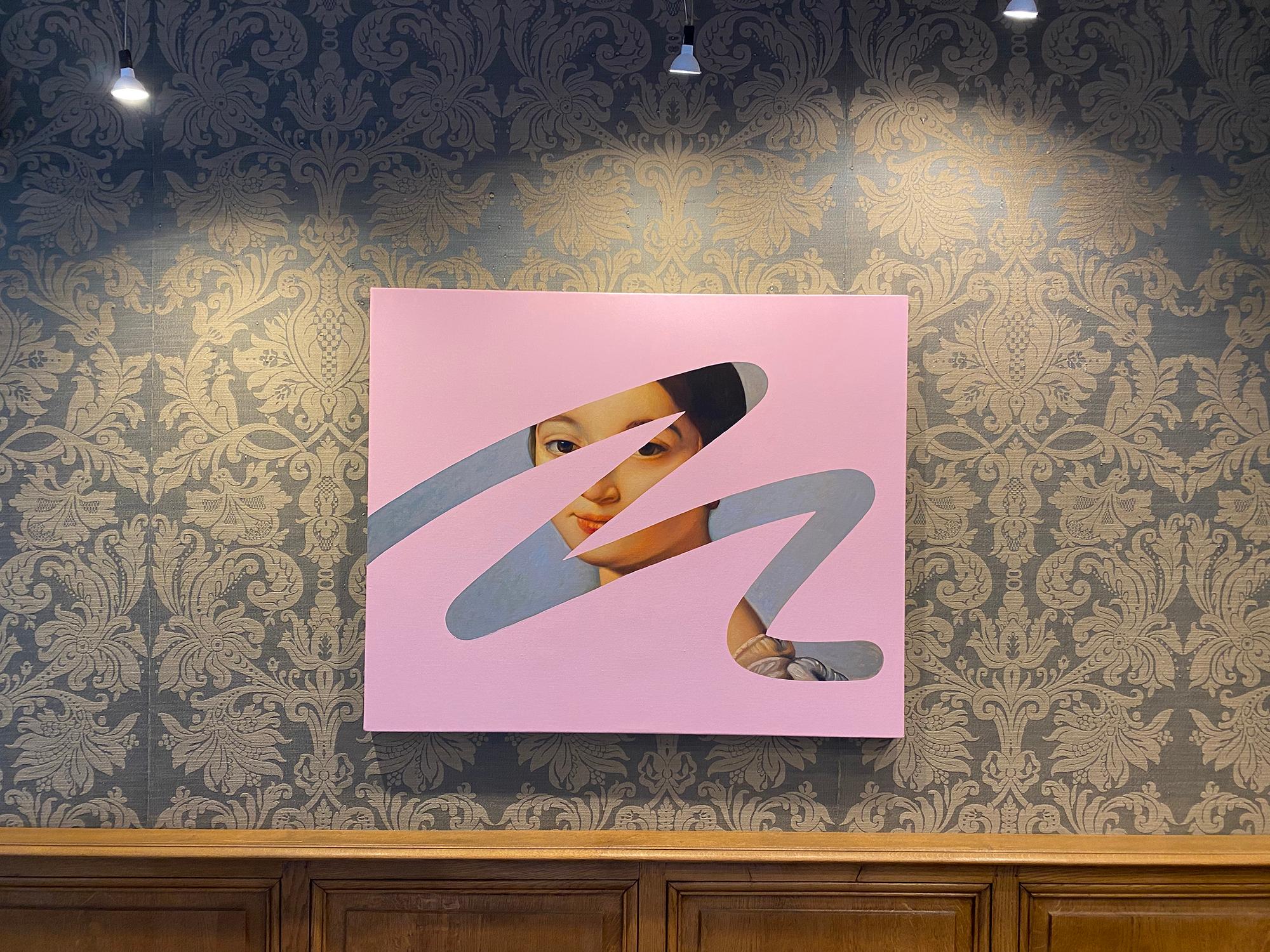Fake abstract pink on Ingres is a painting by the Spanish artist Lino Lago.

 
