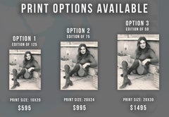 Jacqueline Bisset Seated Outdoors Fine Art Print