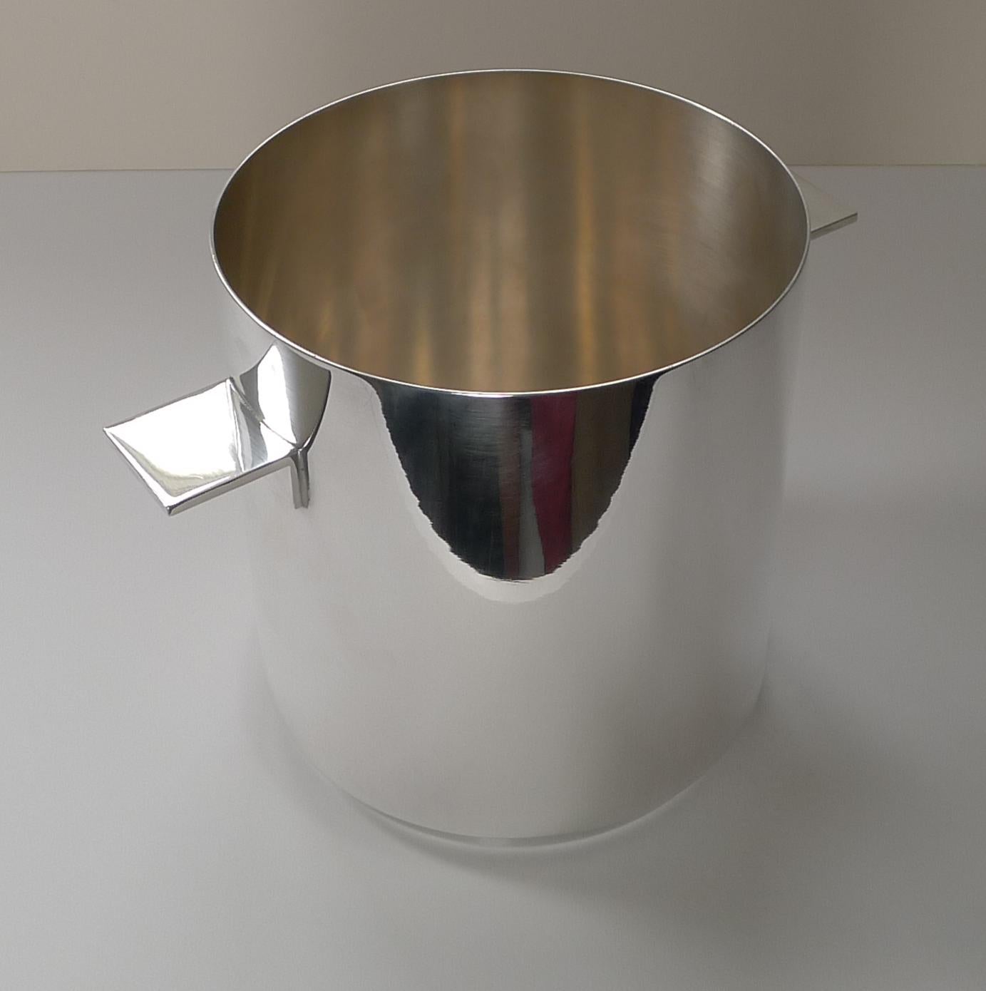 Mid-Century Modern Lino Sabatinni For Christofle, Paris - Champagne Bucket / Wine Cooler