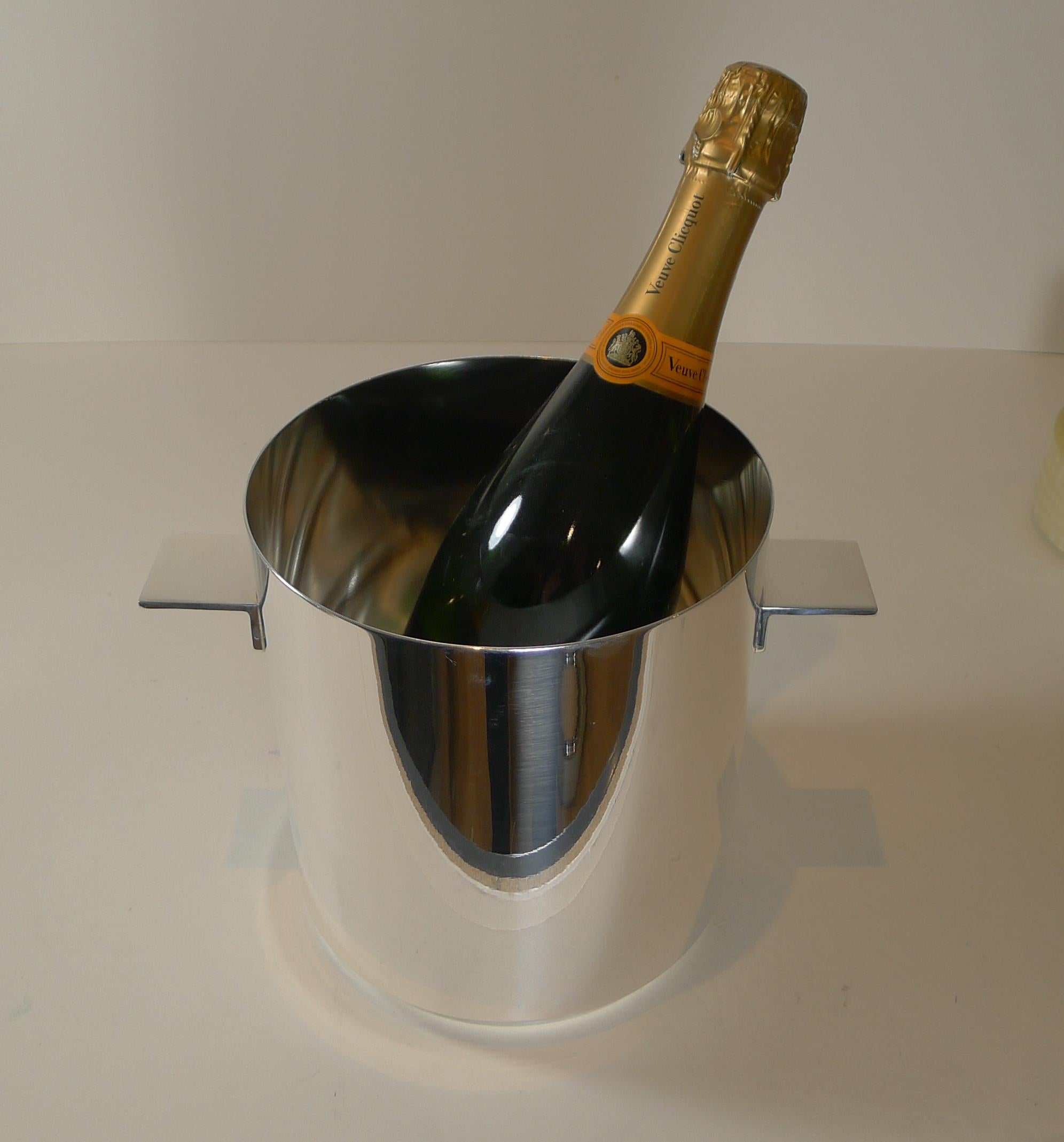 Lino Sabatinni for Christofle, Paris, Windsor Champagne Bucket / Wine Cooler For Sale 1