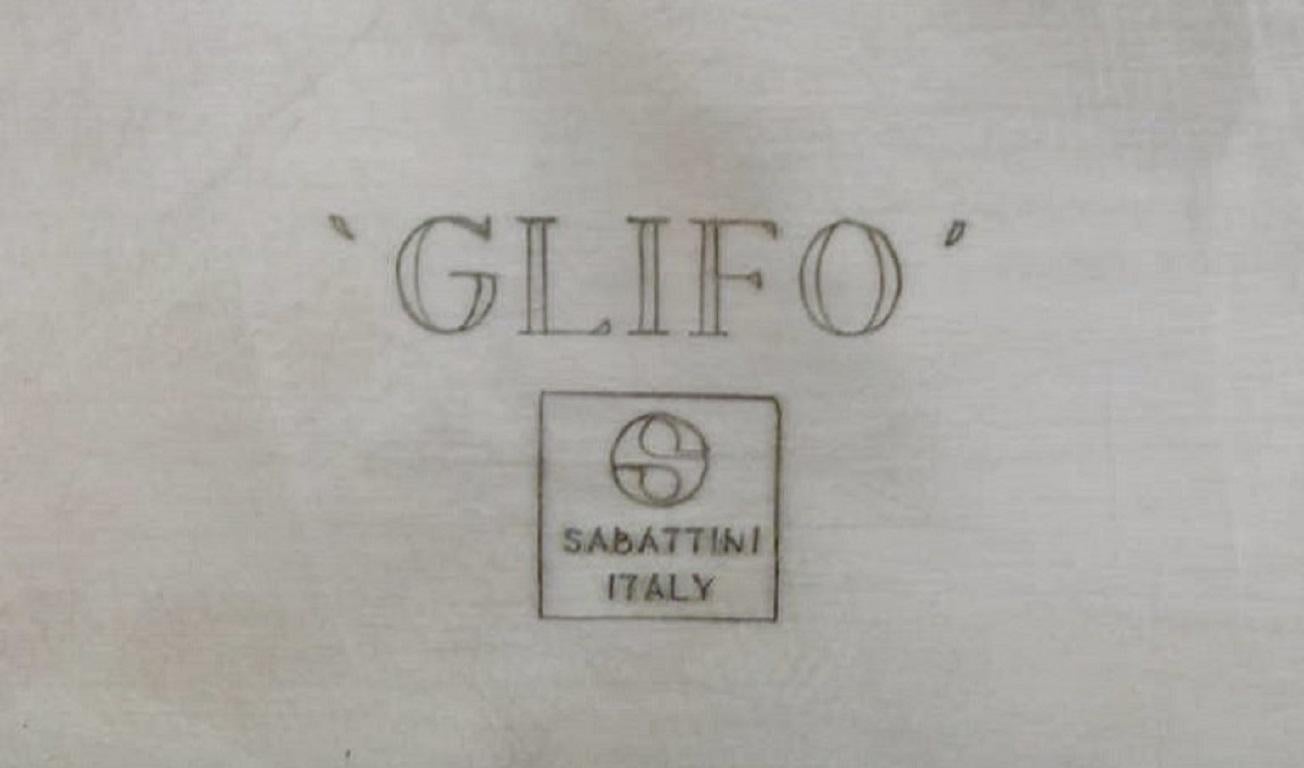 Lino Sabattini Italien, Tischuhr aus versilbertem Metall, 1980er Jahre im Angebot 1
