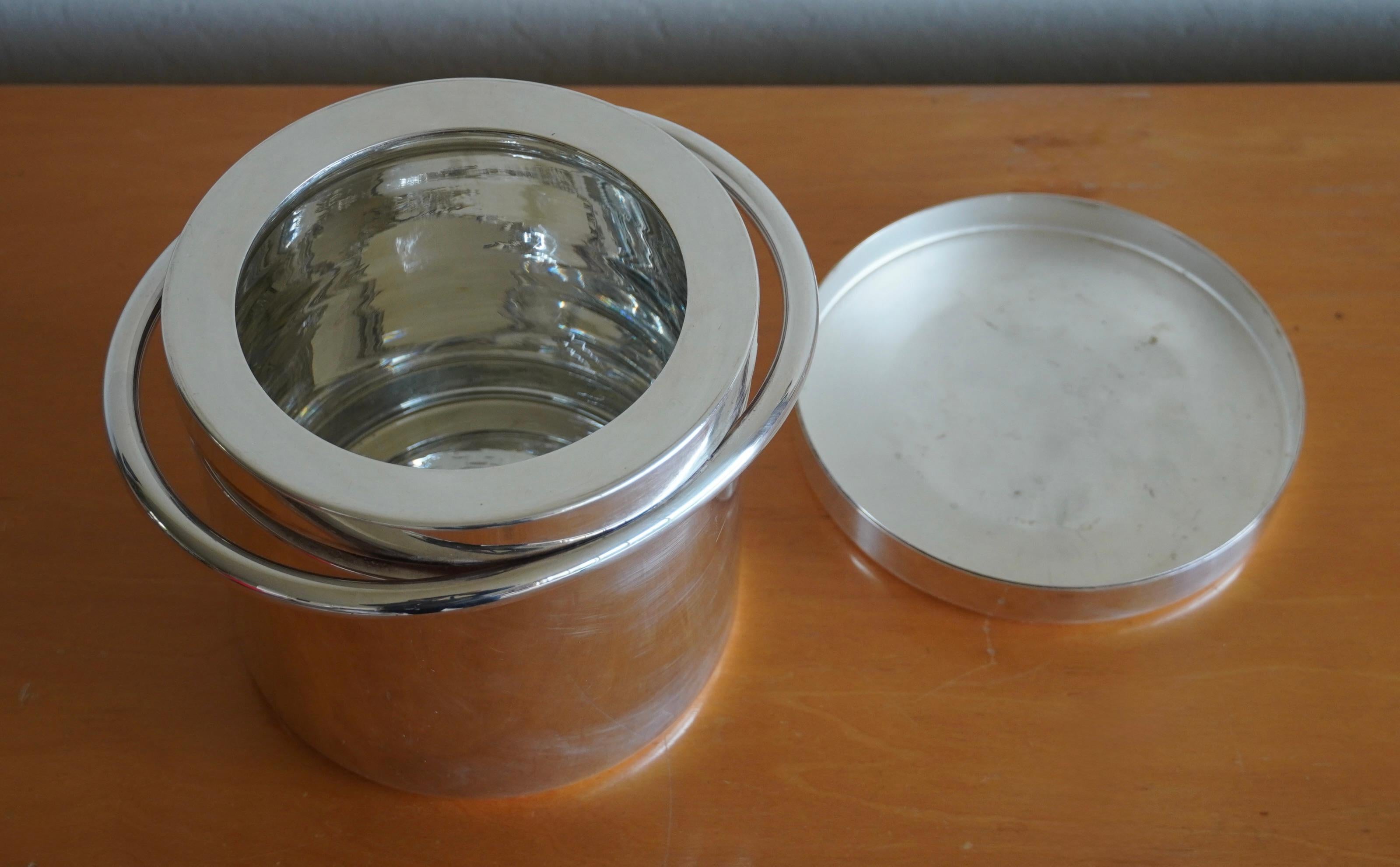 Silver Plate Lino Sabattini (1926-2016) Sliverplate Ice Bucket For Sale