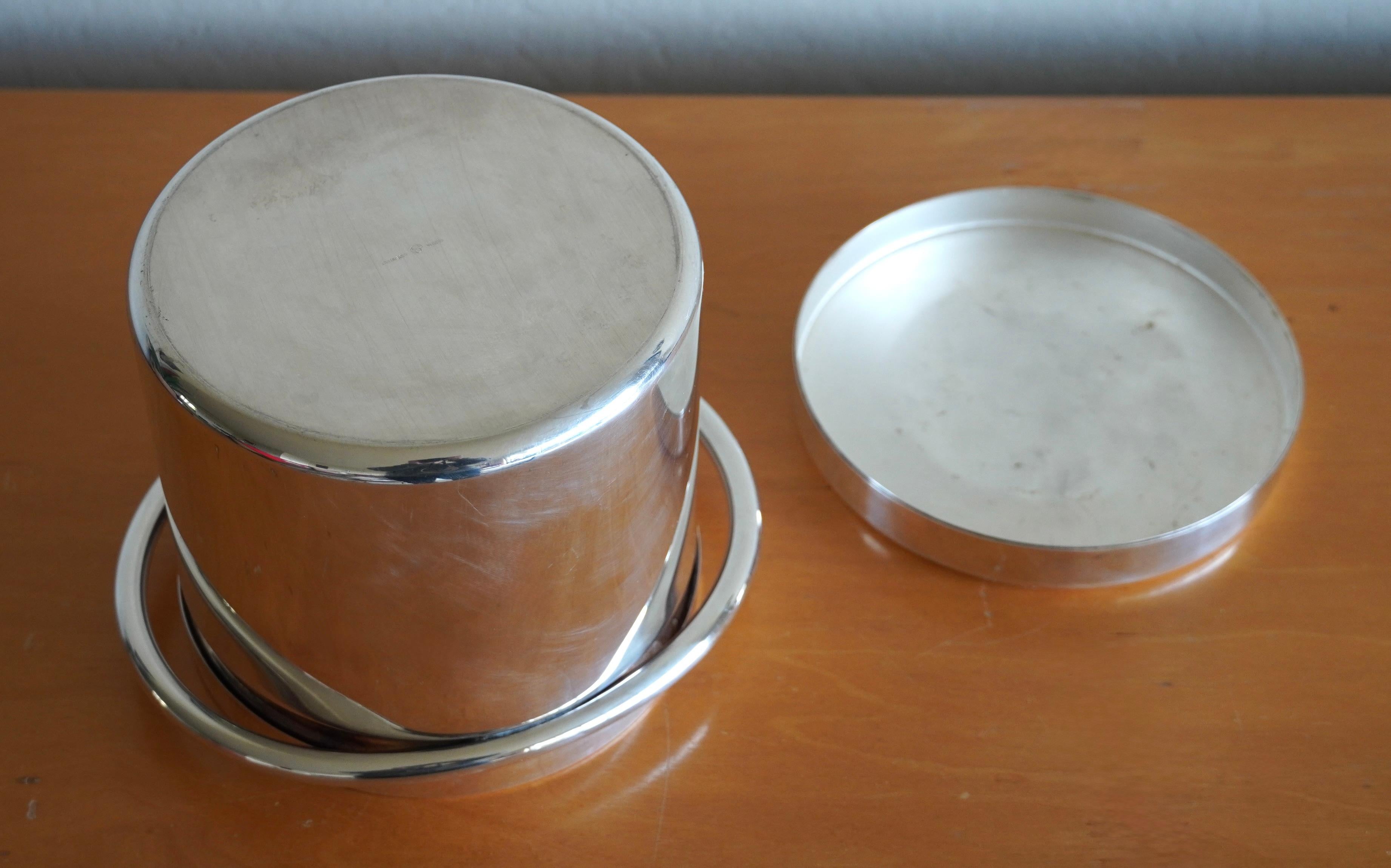 Lino Sabattini (1926-2016) Sliverplate Ice Bucket For Sale 1