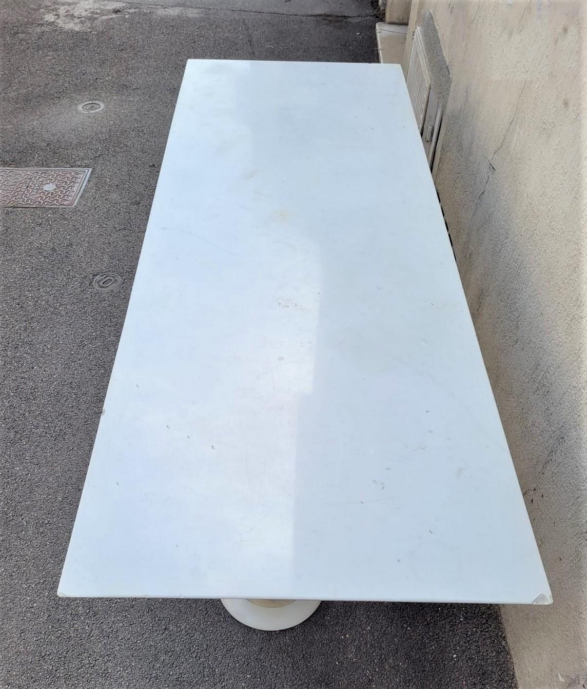Lino Sabattini, Console in Marble and Brushed Aluminum, 20th Century 2
