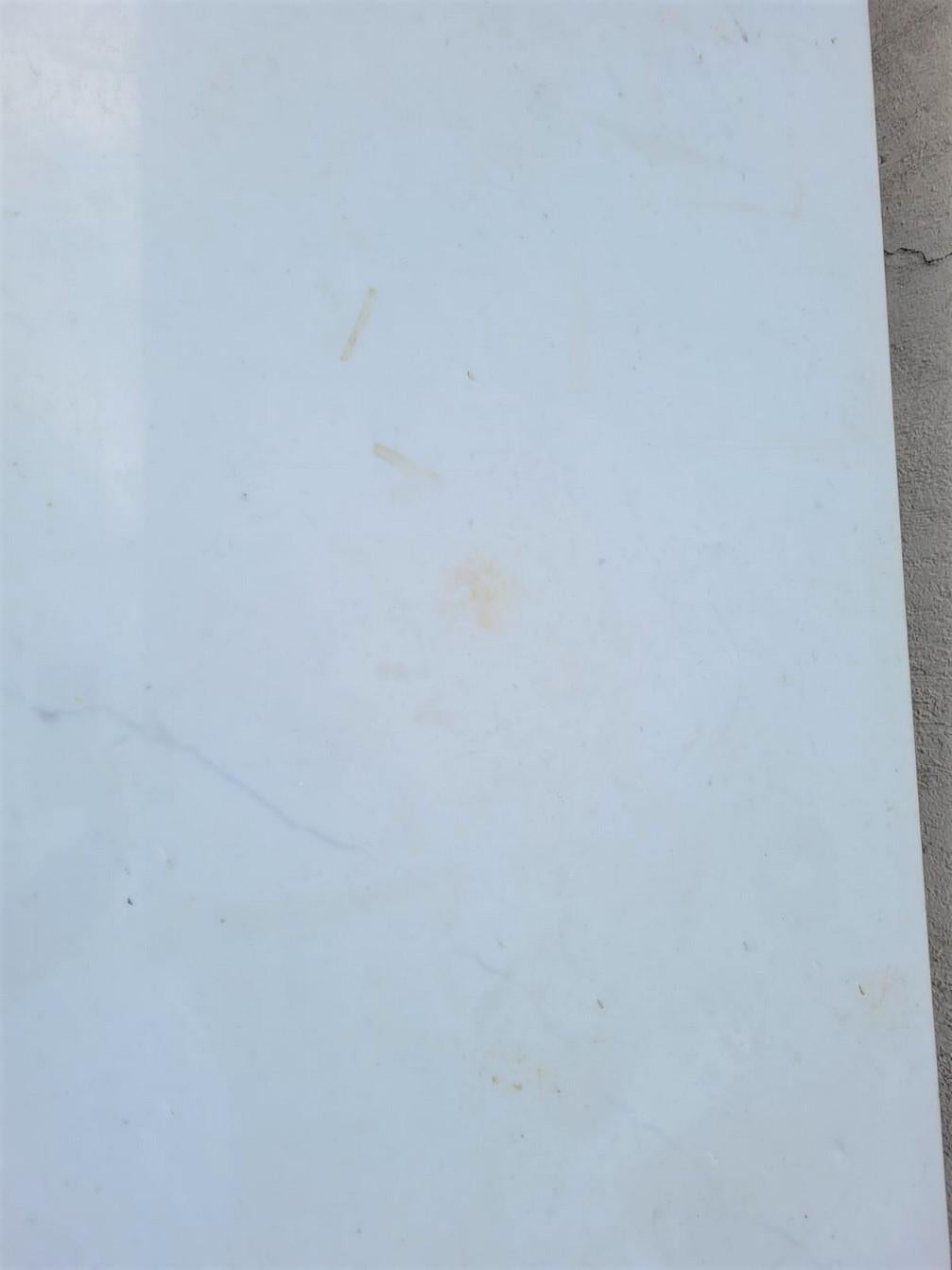 Lino Sabattini, Console in Marble and Brushed Aluminum, 20th Century For Sale 4