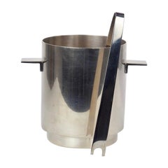 Lino Sabattini for Christofle Ice Bucket and Tongs, 1970s