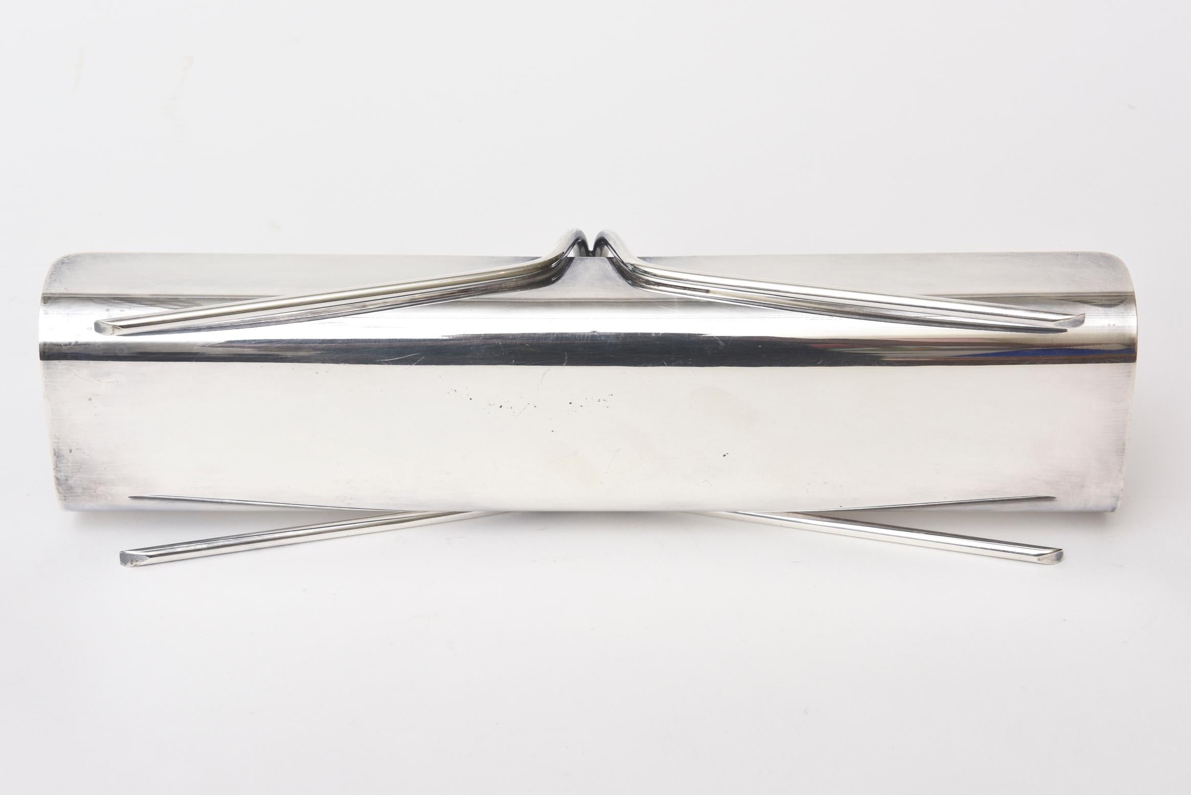 Lino Sabattini for Christofle Silver-Plate Tray Gallia Collection 5