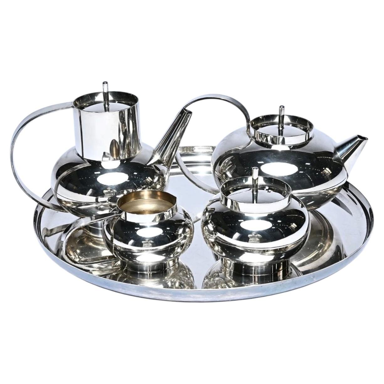 Lino Sabattini for Christofle Tea and coffee service mod Ceylan.