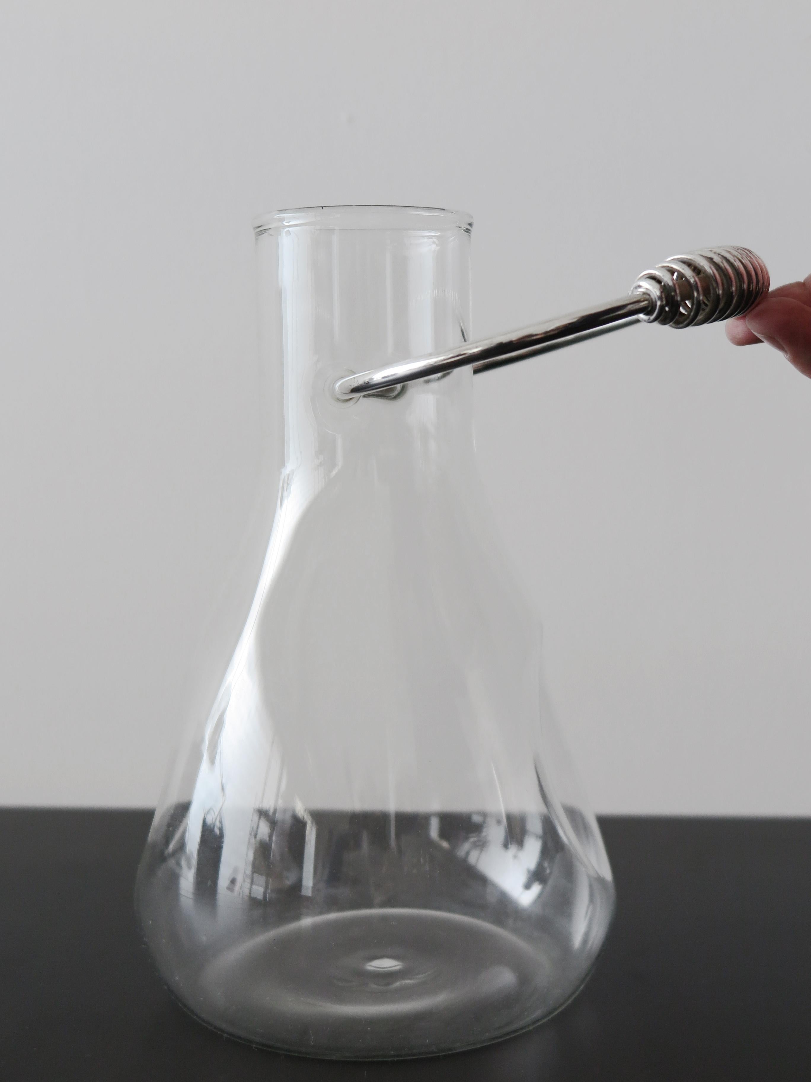 Fin du 20e siècle Carafe en verre Lino Sabattini carafe en verre 1970 en vente