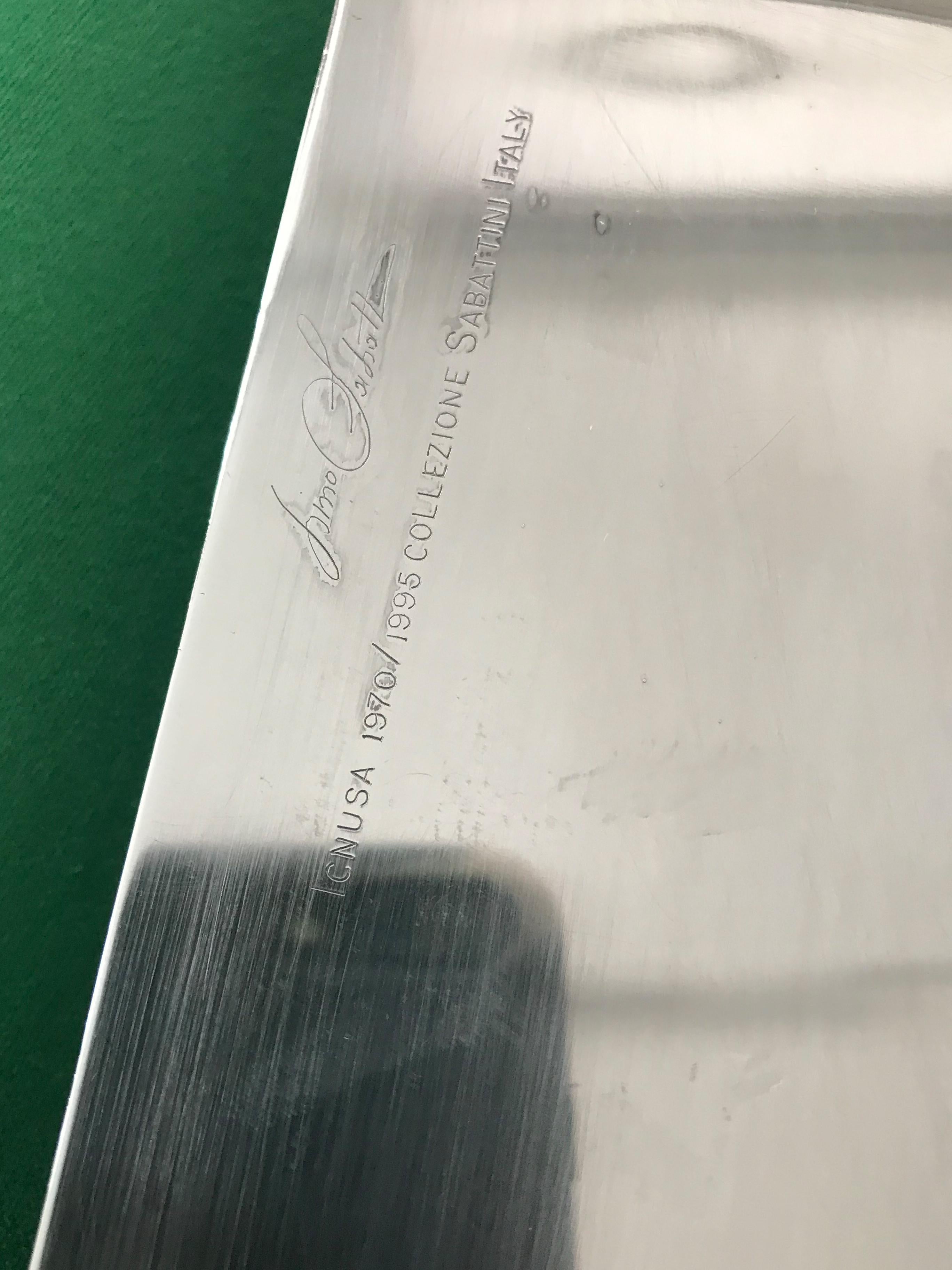 Centro de mesa italiano de mediados de siglo Lino Sabattini chapado en plata 