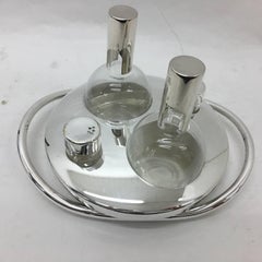 Lino Sabattini Italian Silver Plated Cruet for Sabattini Argenteria, circa 1970