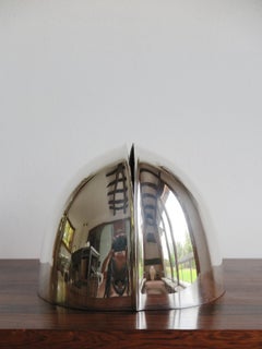 Lino Sabattini Italian Silver-Plated Metal Sculpture Vase, 1970s
