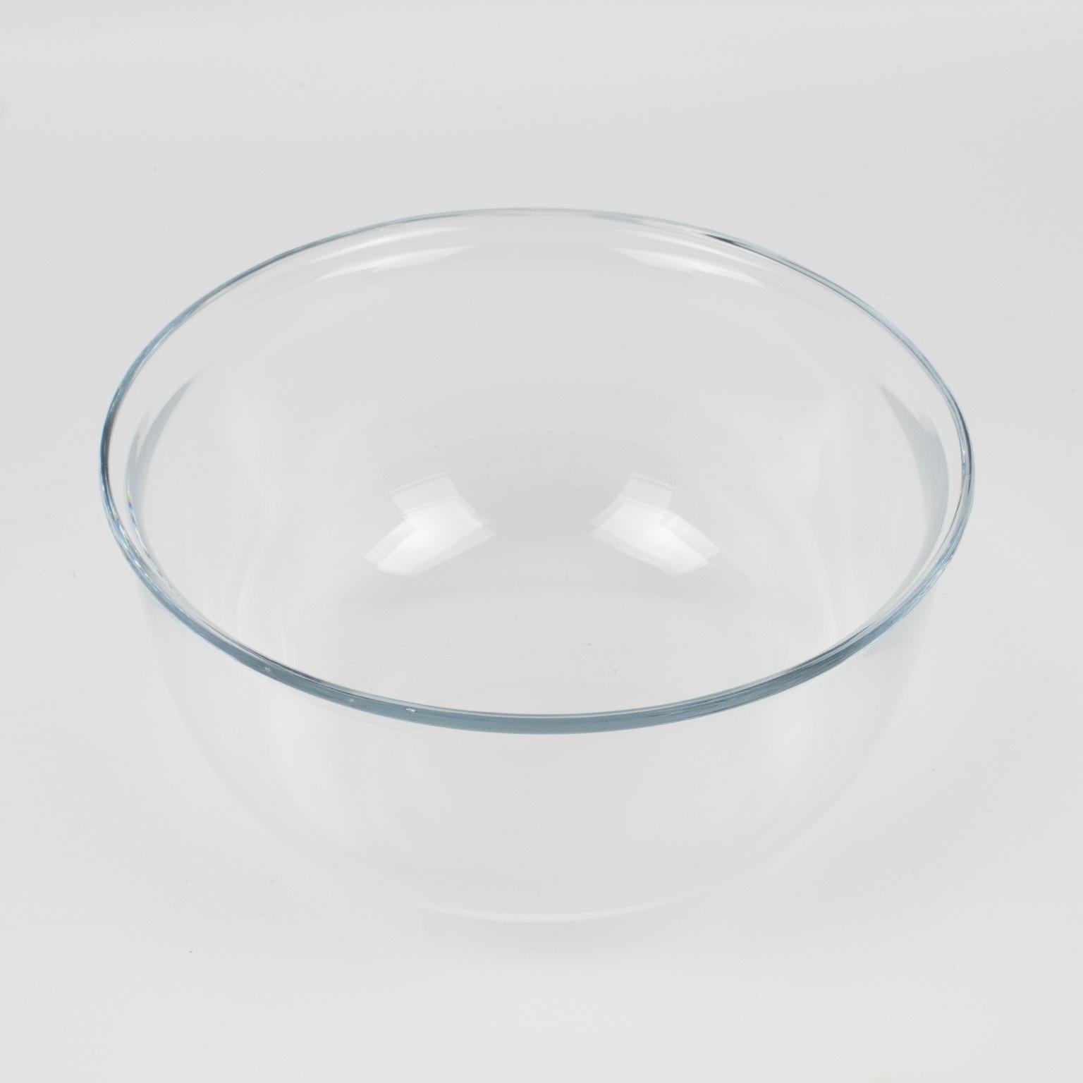 Lino Sabattini Italy Silver Plate and Crystal Caviar Bowl Dish Server 5