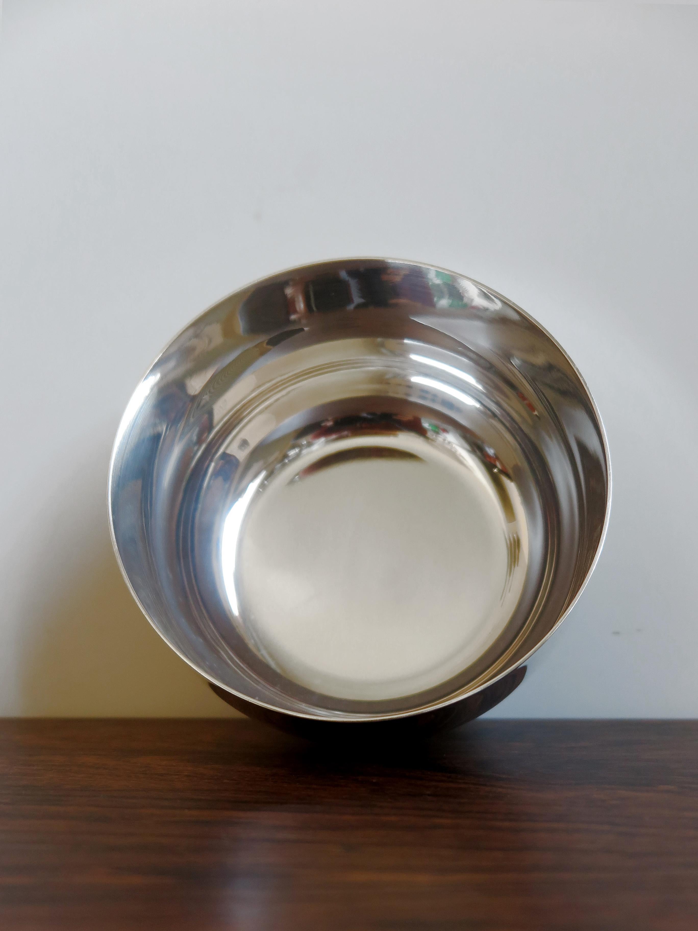 Italian Lino Sabattini Made in Italy Bowl in Silver Metal, 1960s