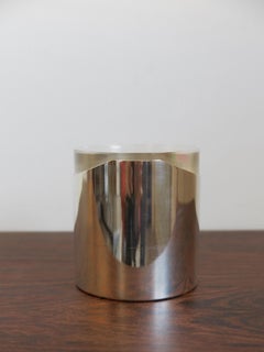 Lino Sabattini Made in Italy Box Container in Silver Metal, 1960s