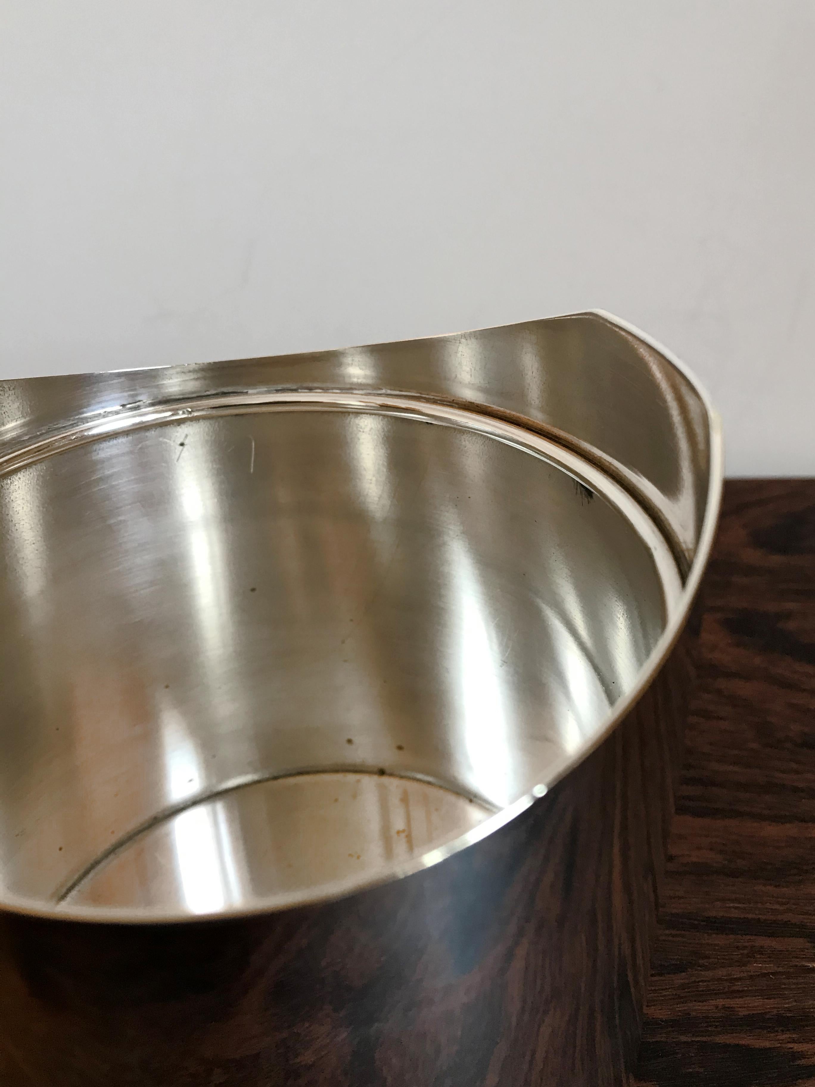Lino Sabattini Made in Italy Box Container in Silver Metal, 1960s 2